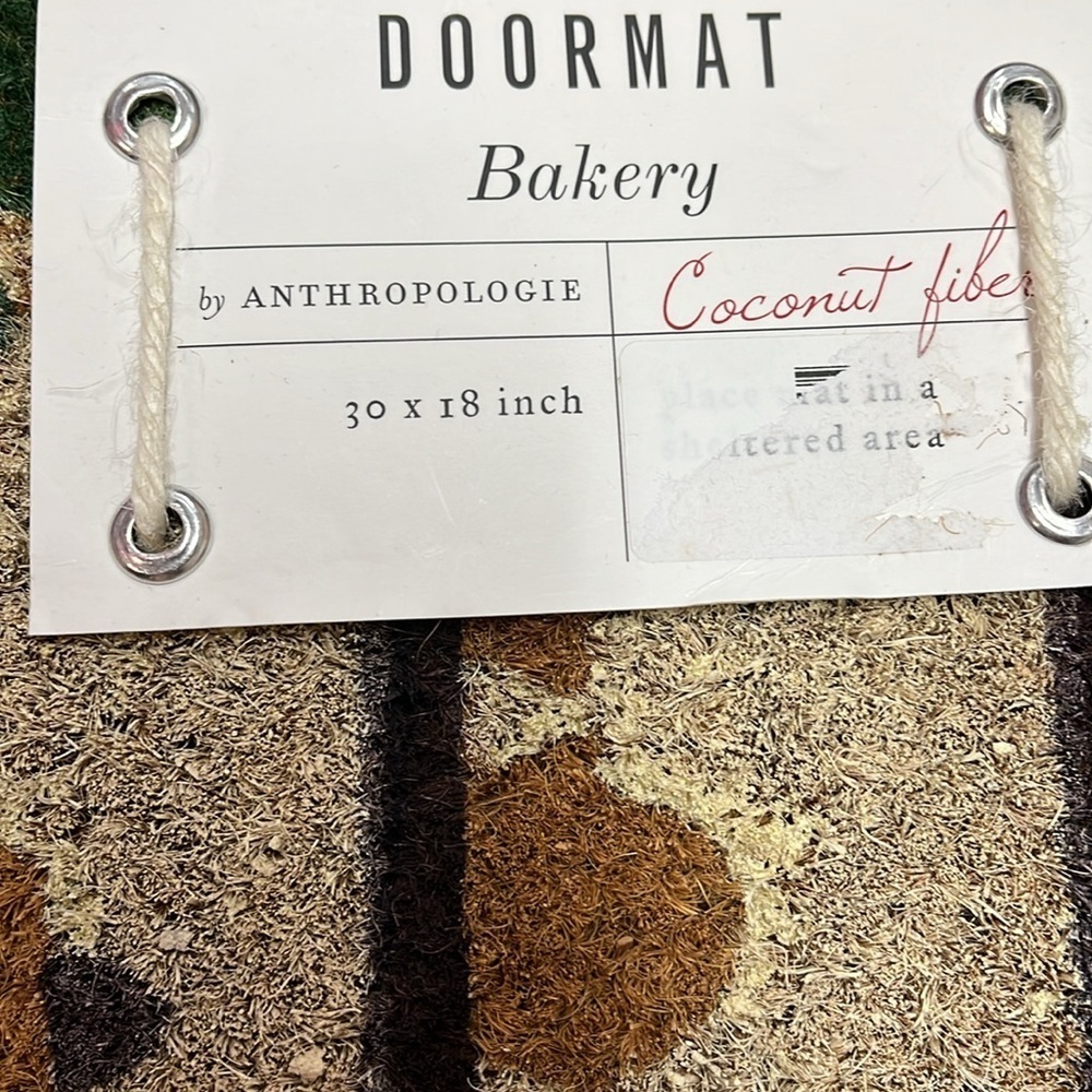 Anthropologie Patisserie Themed Doormat New with tags - Picture 2 of 3